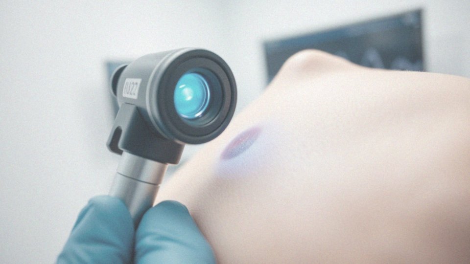 Jak dermatolog ocenia nowy czarny pieprzyk?