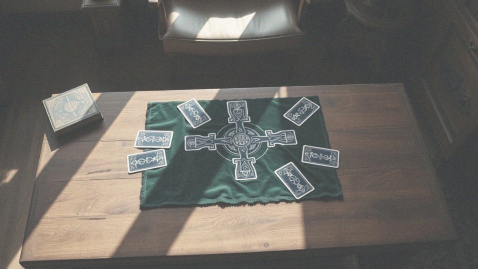 Jak ułożyć karty w rozkładzie krzyż celtycki?